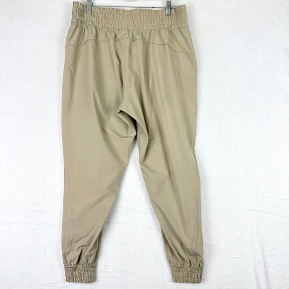 Lululemon Sun Setter High Rise Jogger Size 12 Full Length Trench Tan Luxtreme - Picture 2 of 5